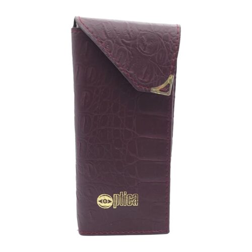 Estojo para Óculos Pele Sintética Lagarto Modelo - H240/L