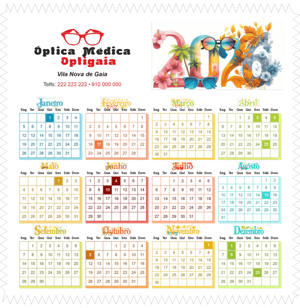 Calendário 2026